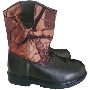 Deer Stags Tour Camoflauge Thinsulate Boots Size 1 Boys